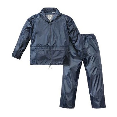 Impermeabile giacca e pantalone antipioggia antivento niagara - tg. xl - blu