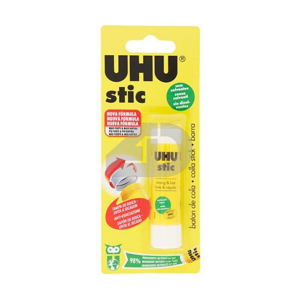 Colla stick trasparente UHU Stic 8,2 grammi