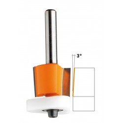 Fresa rifilare z2 d=12,7 s=6 l=54,2 cusc. triang.