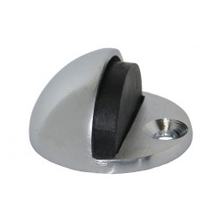 Fermaporta pavimento d. 45 / h 22 mm cromo satin.