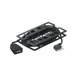 Prolunga 5m spina 2p+t presa 2p+t 10/16a col nero