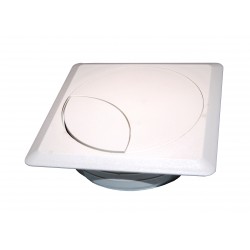 Bocchetta passacavi quadra d60 color bianco