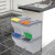 Pattumiera raccolta differenziata set 4 secchi spazzatura Bama poker 80 lt 40300