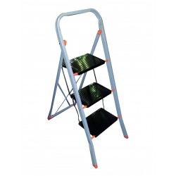 Sgabello 3 gradini in acciaio h 104,5 cm tinto t3...