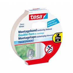 Biadesivo powerbond trasparente 5x19
