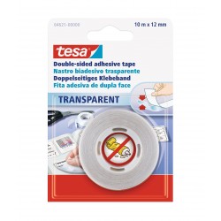 Biadesivo in opp hot melt trasparente blister 10x1
