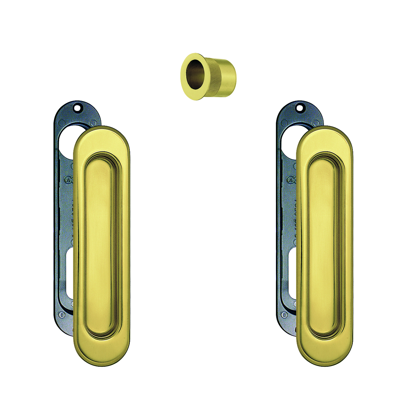 B01927.00.10 комплект ручек Kit f для раздвижных дверей (золото) арт.agb00120