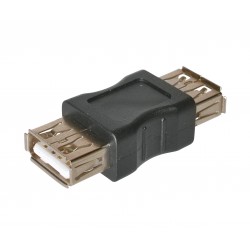 Adattatore usb 2.0 con due prese tipo a,ce - nero
