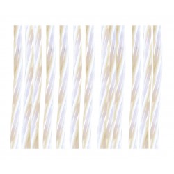 Tenda tuca 100x220 cm bianco c/profilo in p.v.c.