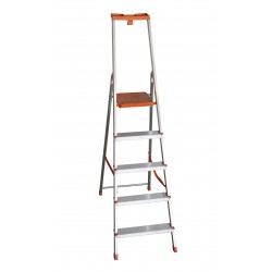 Scala in alluminio 5 gradini Facal Eurodomus plus con...