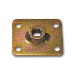 Piastra diritta c/dado m8 60x50x3 mm tropicalizz.