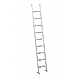 Scala prima L 9 gradini alluminio h. 285 cm con piedi