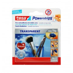 Powerstrips® strisce deco trasparenti large 0x0