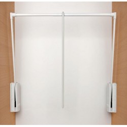 Appendiabiti saliscendi per armadio 77 - 120 cm...
