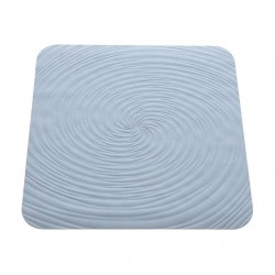 Tappeto antisc in gomma vortice 54 x 54 cm azzur.