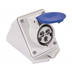 Presa industr. incl. parete iec309 2p+t 200-250 v