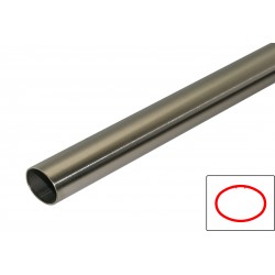Barra orizzontale ovale 120 cm 30x22 mm inox
