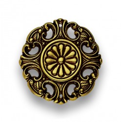 Decorazione ottone int. 47 / 47x47 mm ott. antico