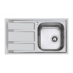 Lav. marine 1 vs + goc sx semif. 87x51 inox spazz.