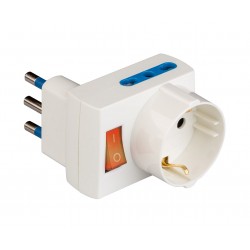 Adattatore salvaspazio spina 16a 2+1 prese 10a-16a