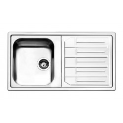 Lavello cucina 1 vasca con gocciolatoio a destra inox...