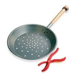 Padella in metallo ø 26 cm con tagliacastagne midi...