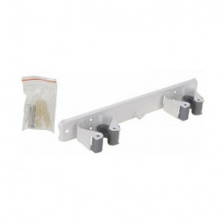 Supporto murale doppio per scope