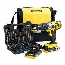 Trapano avvit. c/perc 18 v + 2 batt. + acc + borsa