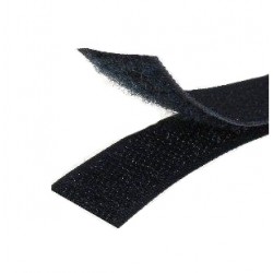 Velcro 1x500 cm in poliestere nero