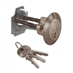 Cilindro c2000 applicare tondo nichelato 3 chiavi