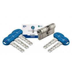 Cilindro europeo chi/chi 82 (36-10-36) nichel 5 ch