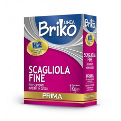 Briko k2 - scagliola 1 kg fine interni bianco