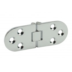 Cerniera a biscotto 180° 80x30mm cromo