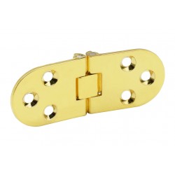 Cerniera a biscotto 180° 80x30mm dorato