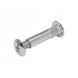 Giunzione d.8x29mm con vite testa bombata nichel