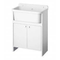 Lavatoio salvaspazio 54 x 79 x 34 in pvc bianco