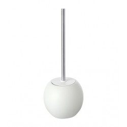Porta scopino linea oslo in ceramica bianco