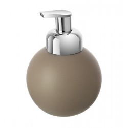 Dispenser sapone linea Oslo in ceramica tortora