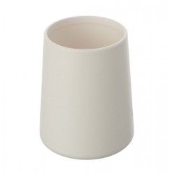 Porta spazzolino linea sidney in ceramica bianco