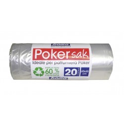 Sacchetti pattumiera 30 lt poker sak rotolo 60x65 cm -...