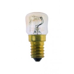 Lampada pera per forni chiara 300° g 25 w e14 l/c