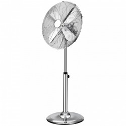Ventilatore a piantana in metallo 3 velocita grigio...