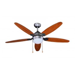 Ventilatore da soffitto con luce 5 pale 50 w 3...