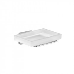 Portasapone in cromall/vetro mod. atena 11,5x10x3,9 cm...