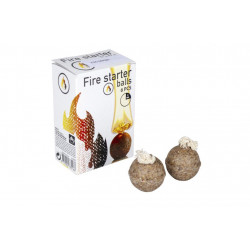 Accendifuoco 6 pezzi sfera in legno con stoppino per...