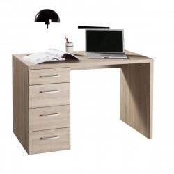 Scrivania con 4 cassetti laterali 110x60x74 cm rovere...