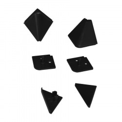 Confezione kit accessori per alzatina 45° colore nero