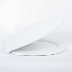 Sedile wc copri water soft close con cerniere bianco...