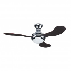 Ventilatore da soffitto con luce Logan marrone 132 cm...