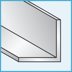 Profilo angolare bianco argento 15x15 mm (2 metri)